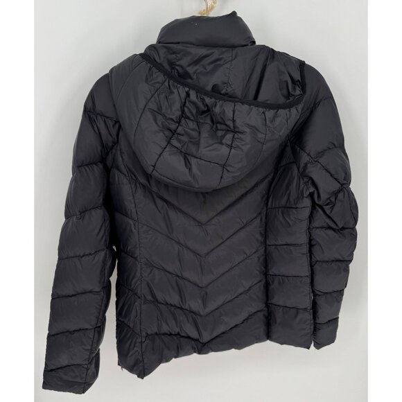 Michael Kors Womens Packable Down Black Puffer Jacket With Hood - Picture 6 of 15
